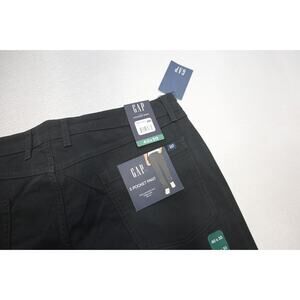 Gap 5 Pocket Khaki Chino Pants Flat Slim Fit Black Mens Size 40 x 30 NWT